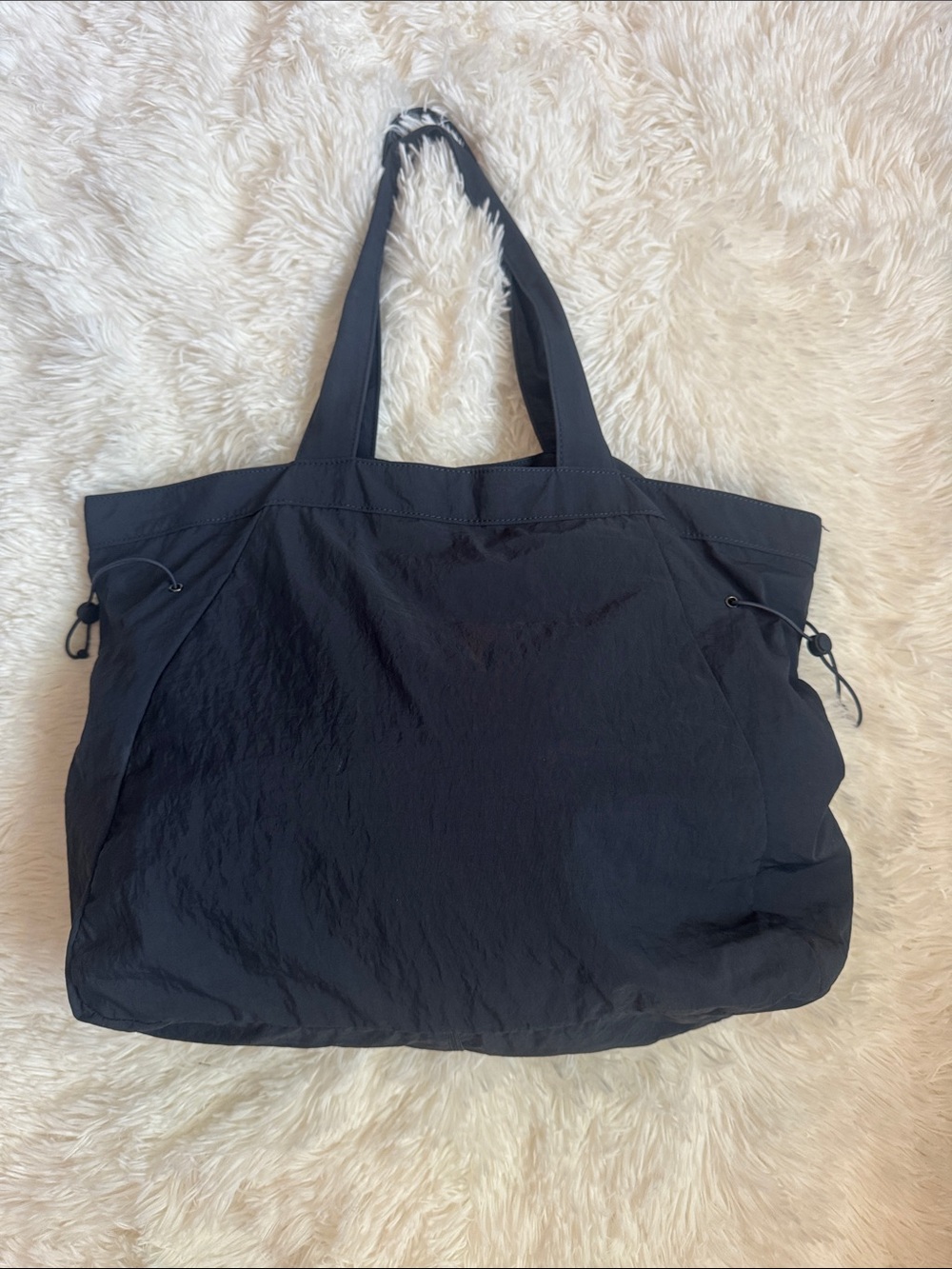 Navy bue 100 percent nylon Everyday Tote Bag - Lightweight Women's Shoulder Bag